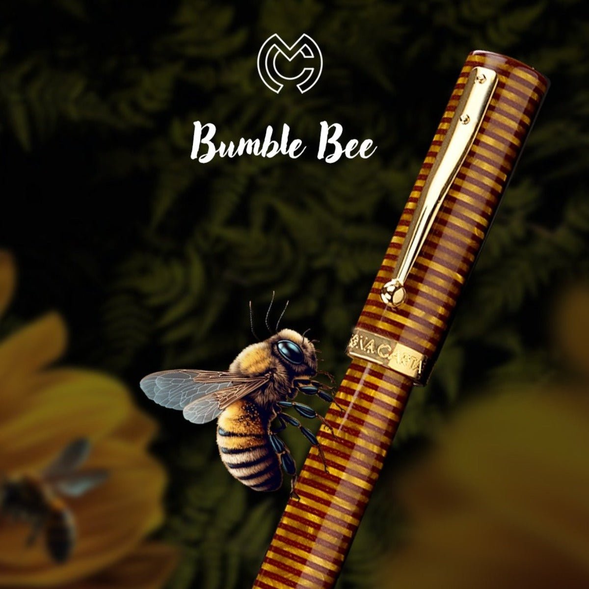 Magna Carta Mag 600 True Flex Fountain Pen - Bumblebee 14k gold nib - Pen Boutique Exclusive ( w/Free Yak Leather Pen Case) - Pen Boutique Ltd