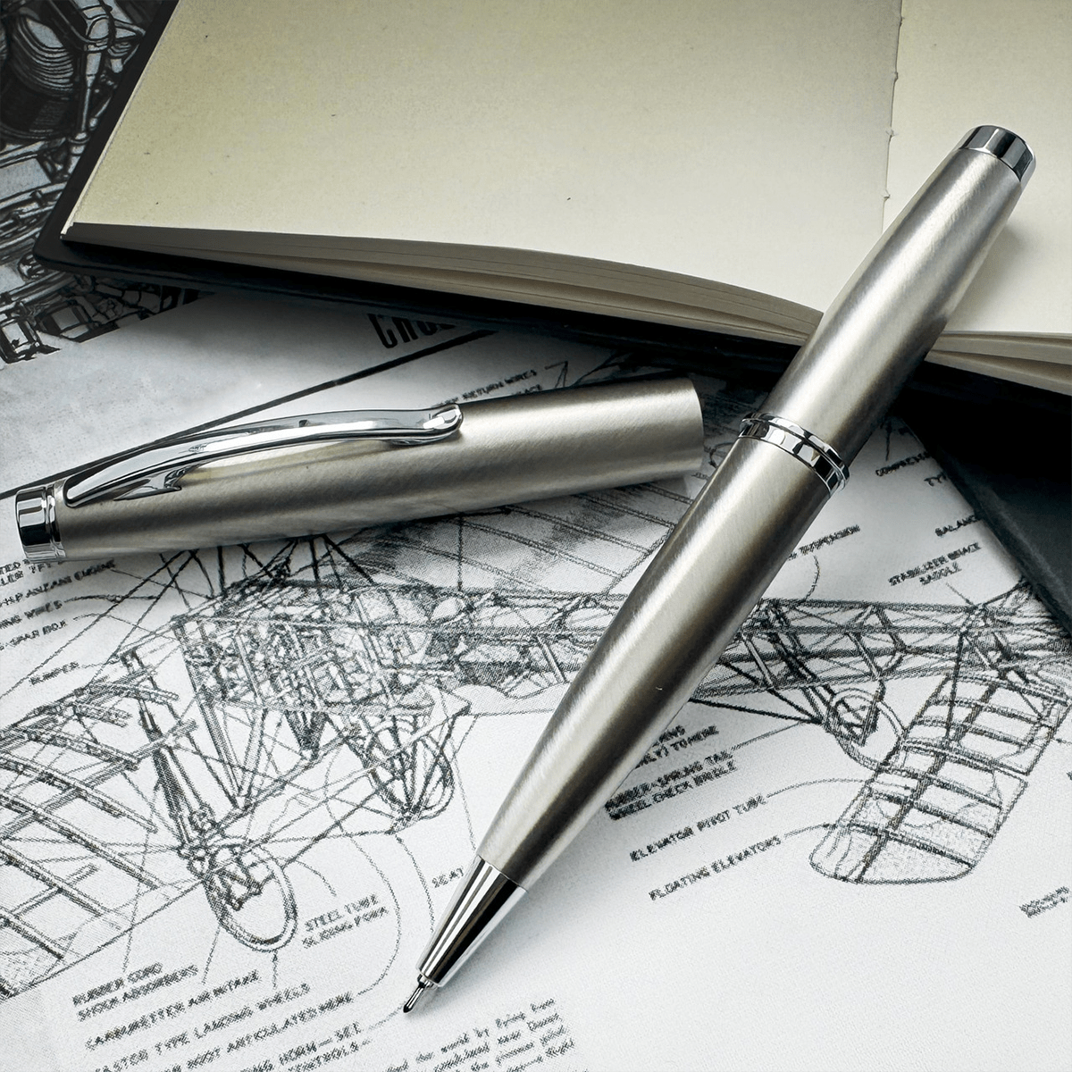 Monteverde Dakota Gel Pen - Stainless Steel - Pen Boutique Ltd