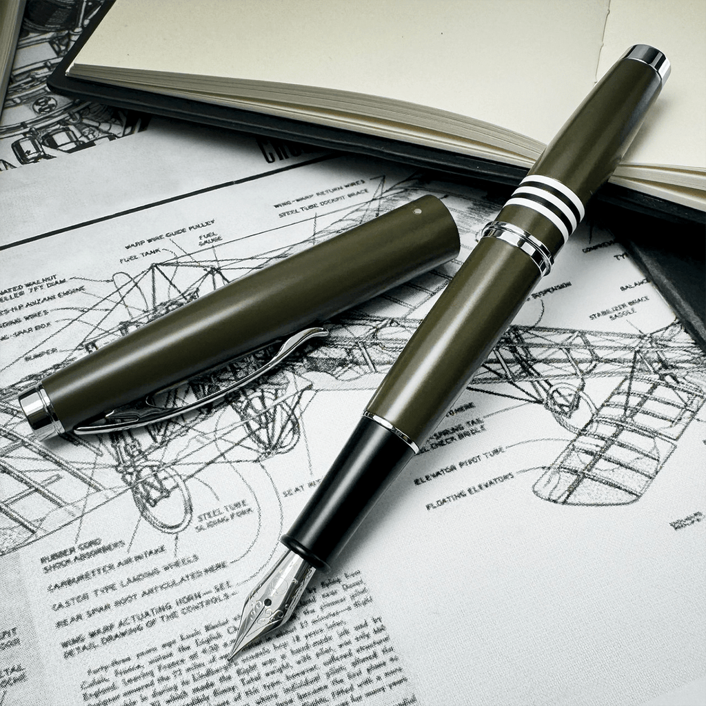 Monteverde Dakota Fountain Pen - Military Green - Pen Boutique Ltd