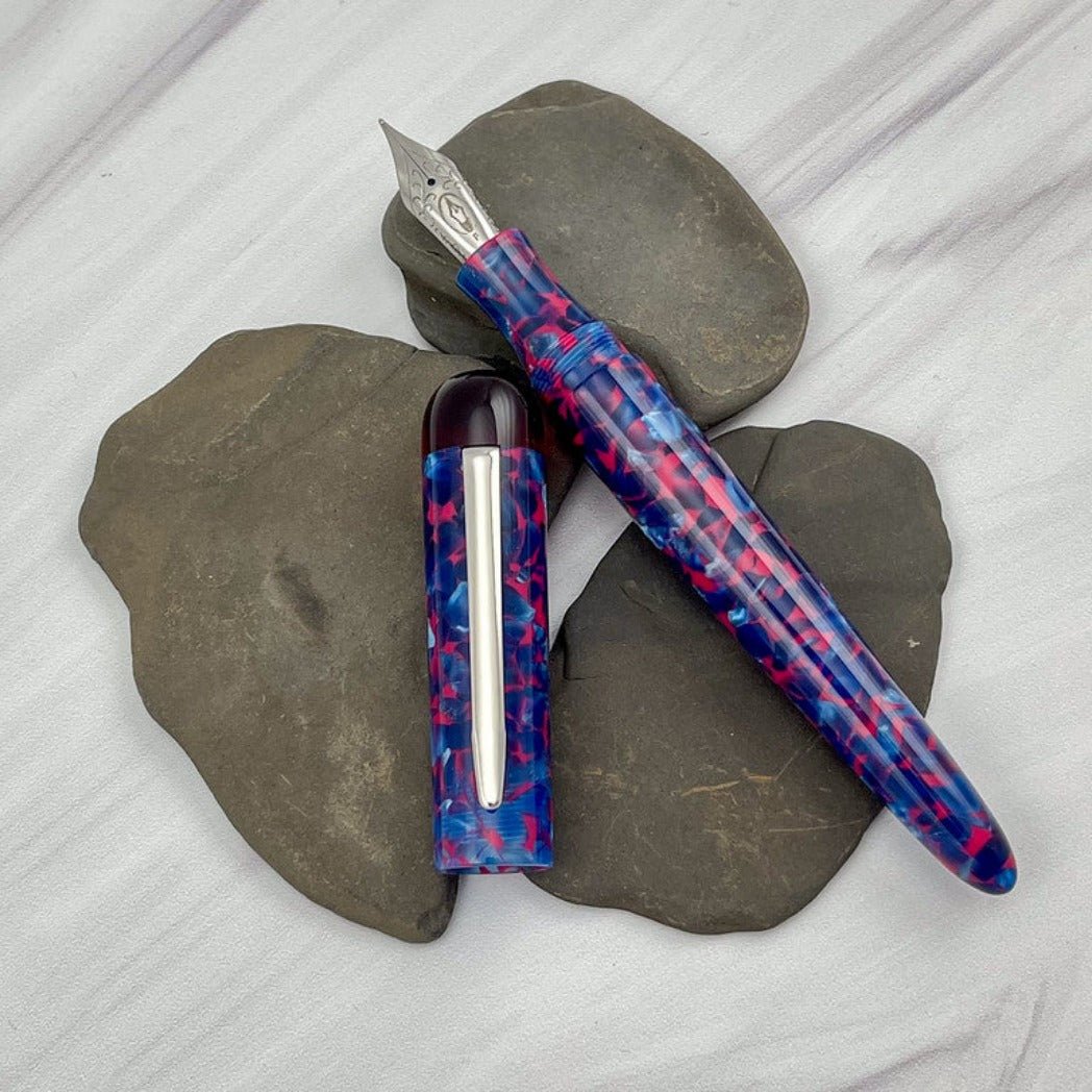 Edison Comet Fountain Pen - Cobalt Magma - Pen Boutique Ltd