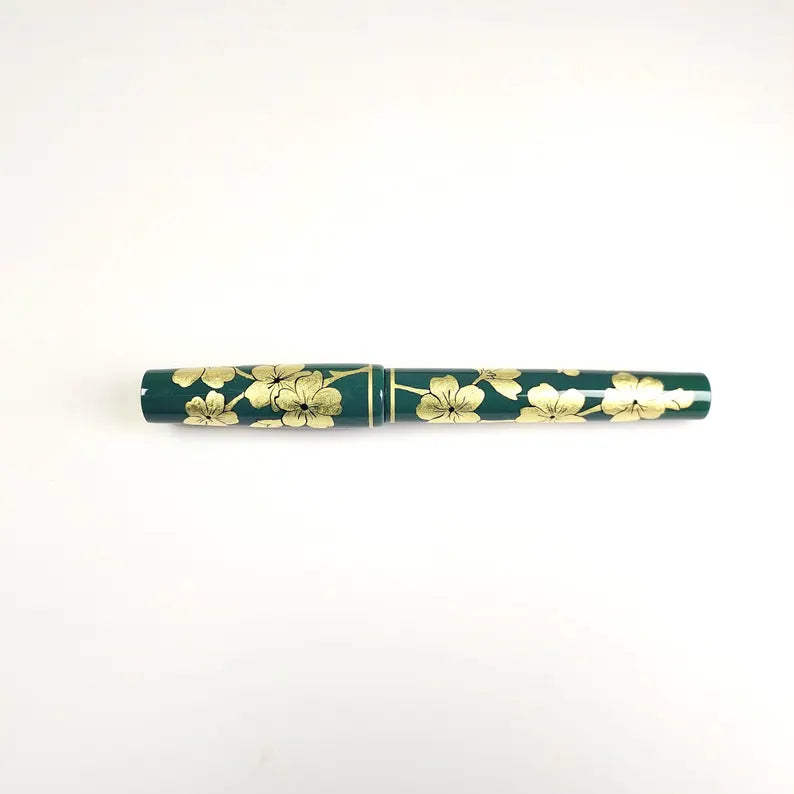 Zek Bespoke Series Fountain Pen - Varak (Flower Design)-Pen Boutique Ltd