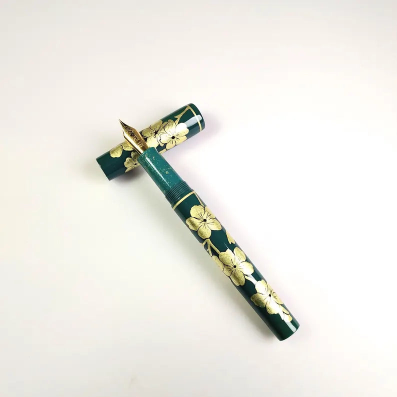 Zek Bespoke Series Fountain Pen - Varak (Flower Design)-Pen Boutique Ltd