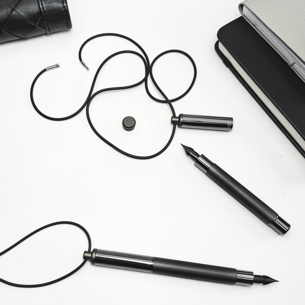 Monteverde Ritma Gala - Convertible Pocket - Neck Fountain Pen - Black - Pen Boutique Ltd