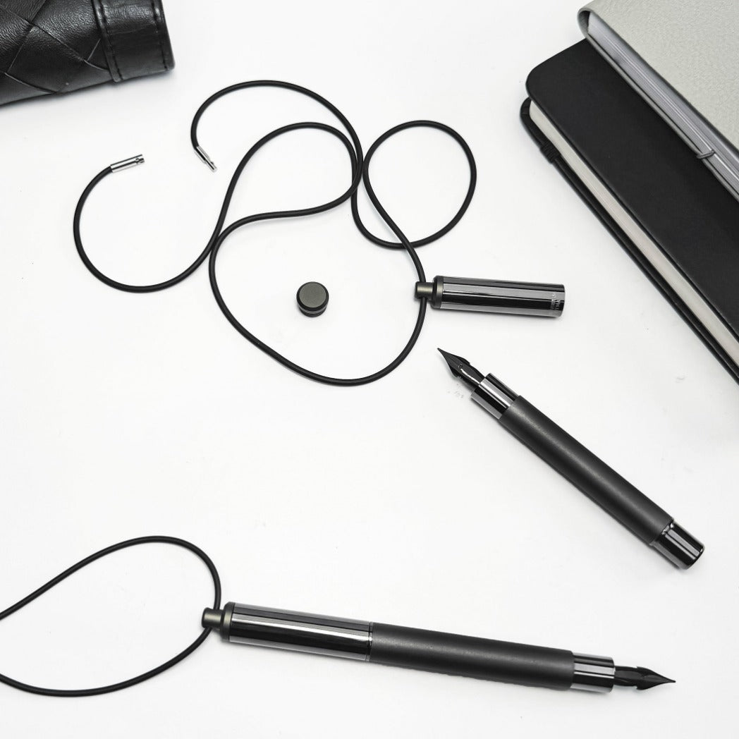 Monteverde Ritma Gala - Convertible Pocket - Neck Fountain Pen - Black - Pen Boutique Ltd