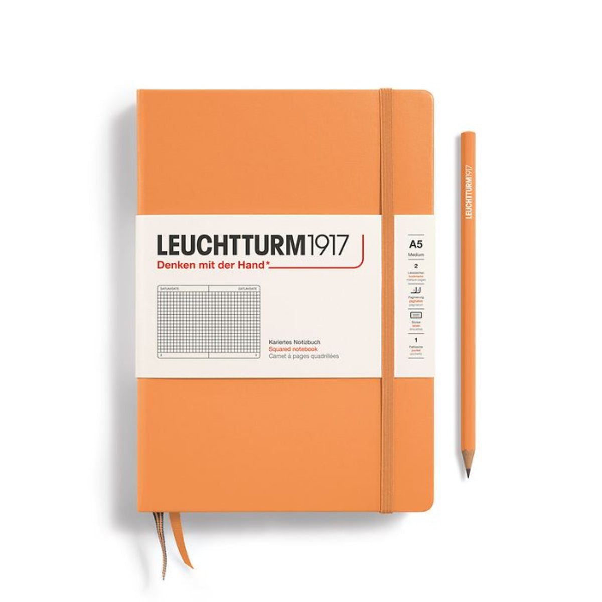 Leuchtturm 1917 Hardcover Notebook - A5 - Squared - Pen Boutique Ltd