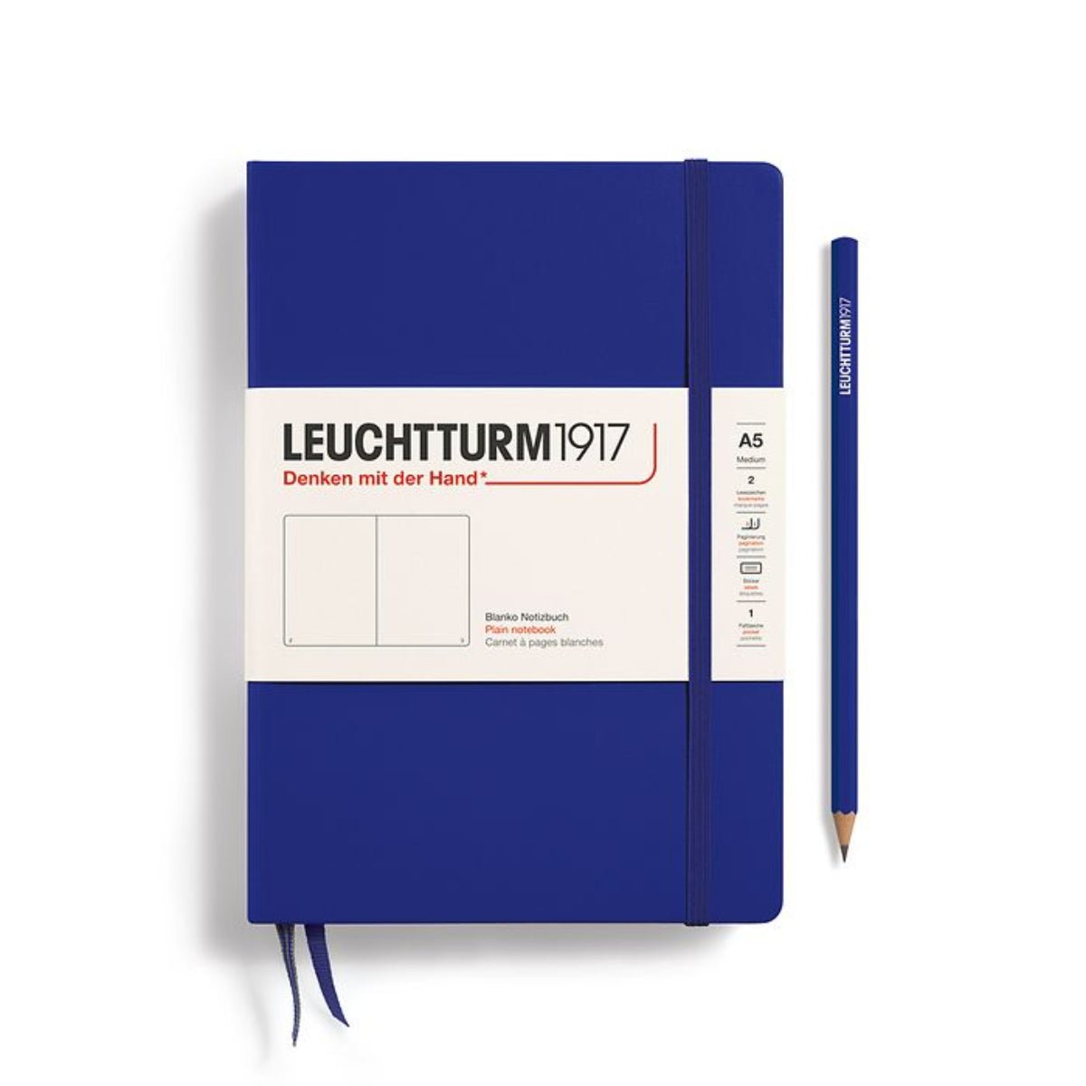 Leuchtturm 1917 Hardcover Notebook - A5 - Squared - Pen Boutique Ltd