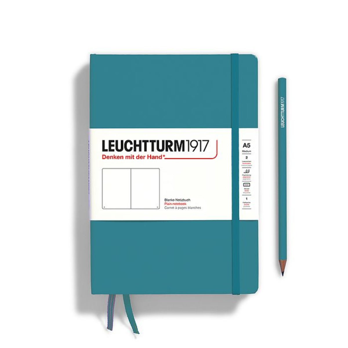Leuchtturm 1917 Hardcover Notebook - A5 - Plain - Pen Boutique Ltd