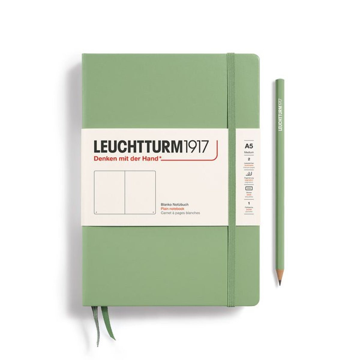 Leuchtturm 1917 Hardcover Notebook - A5 - Plain - Pen Boutique Ltd