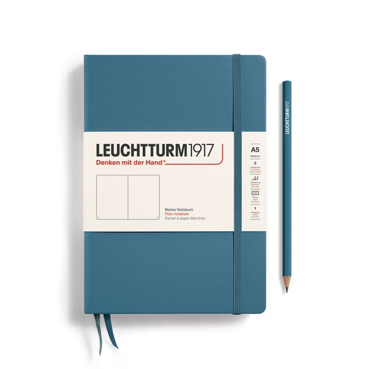 Leuchtturm 1917 Hardcover Notebook - A5 - Plain - Pen Boutique Ltd