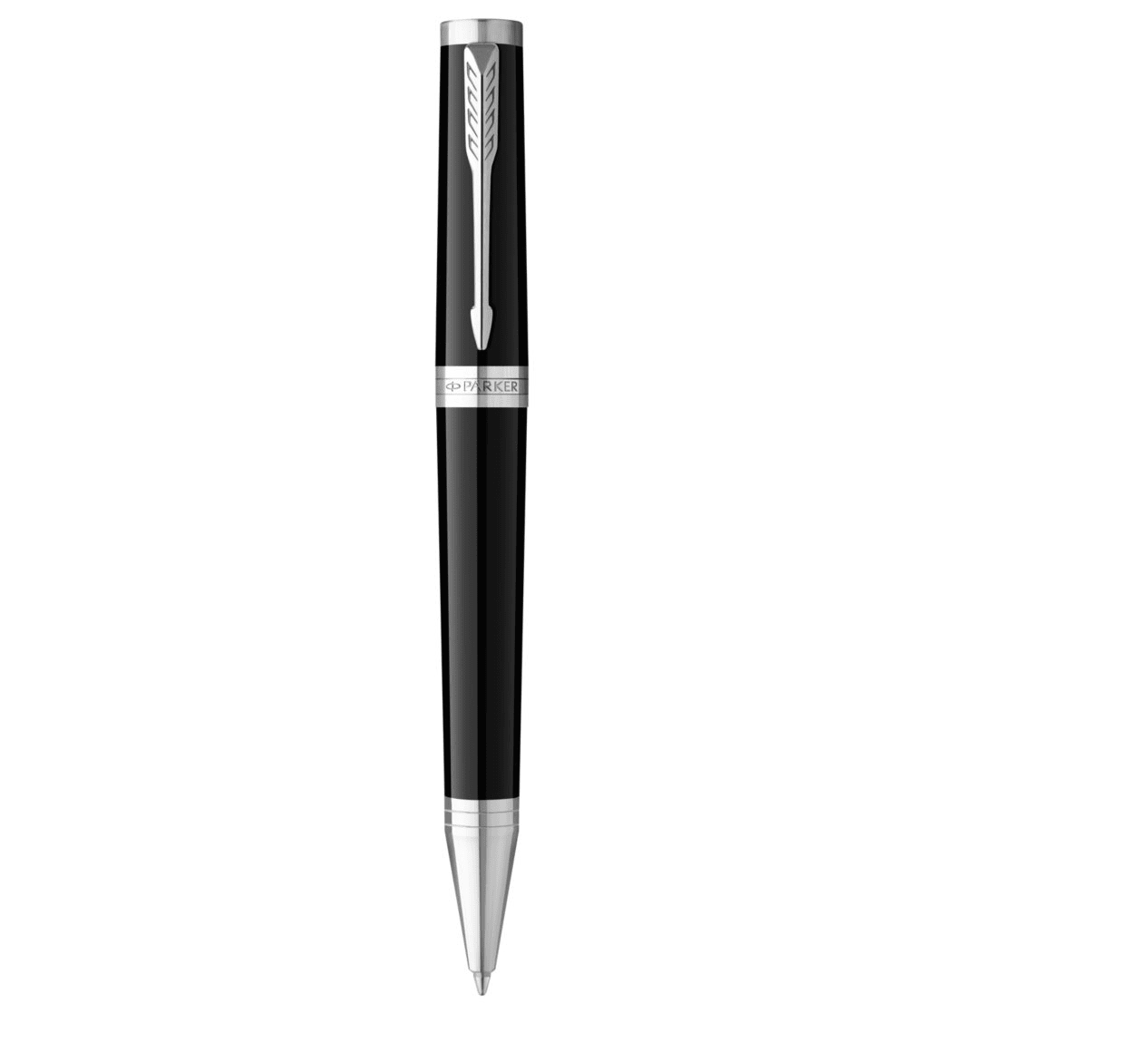 Parker Ingenuity Core Ballpoint Pen - Black - Chrome Trim - Pen Boutique Ltd