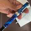 Aurora Optima Auroloide Fountain Pen - Blue - Silver Trim