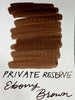 Private Reserve Ink Bottle - Ebony Brown - 60ml - Pen Boutique Ltd