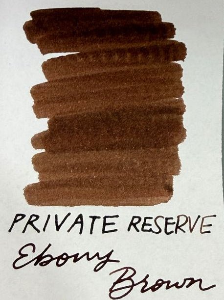 Private Reserve Ink Bottle - Ebony Brown - 60ml - Pen Boutique Ltd