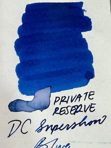 Private Reserve Ink Bottle - DC Supershow Blue - 60ml - Pen Boutique Ltd