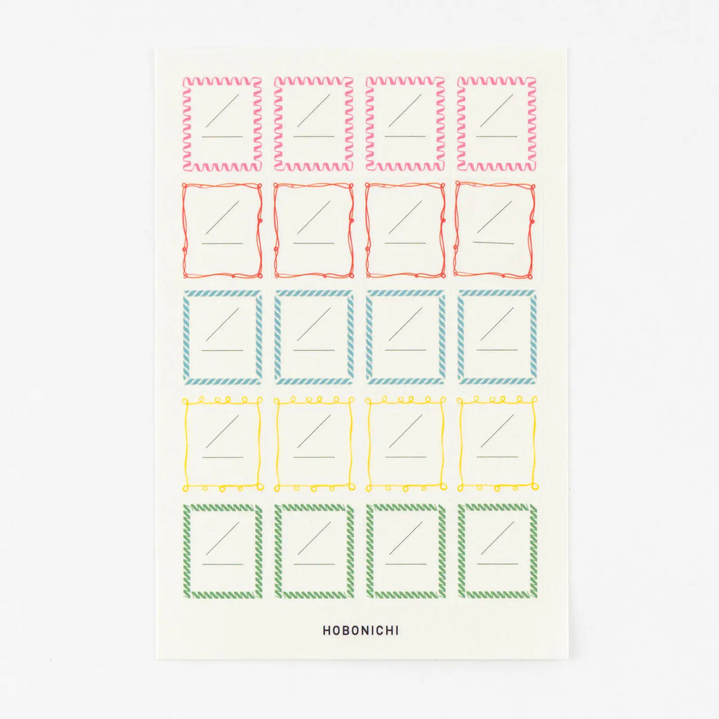 Hobonichi Frame Stickers for Dates - Pen Boutique Ltd