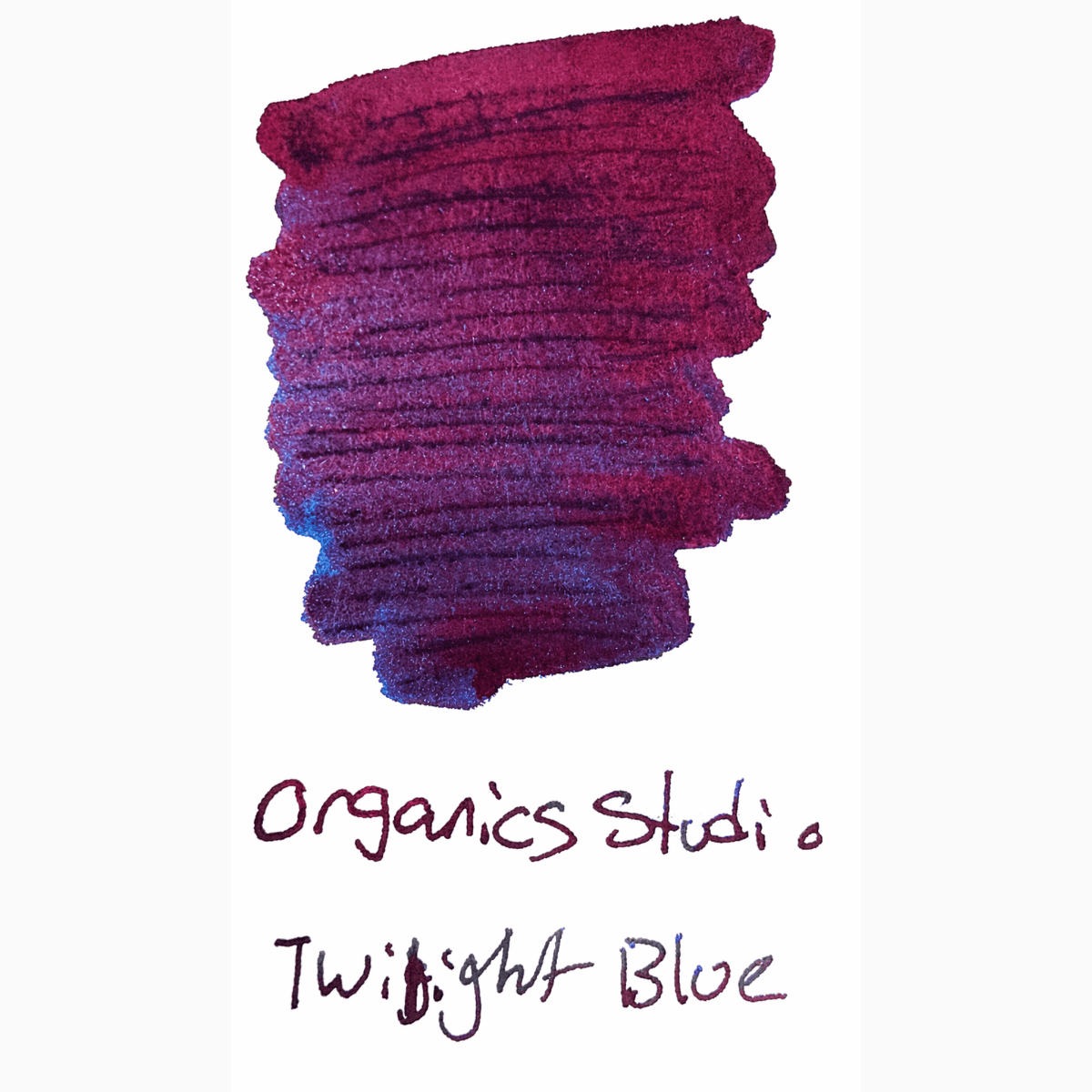 Organics Studio Ink Bottle - Ralph Waldo Emerson Twilight Blue (SHEEN) - Pen Boutique Ltd