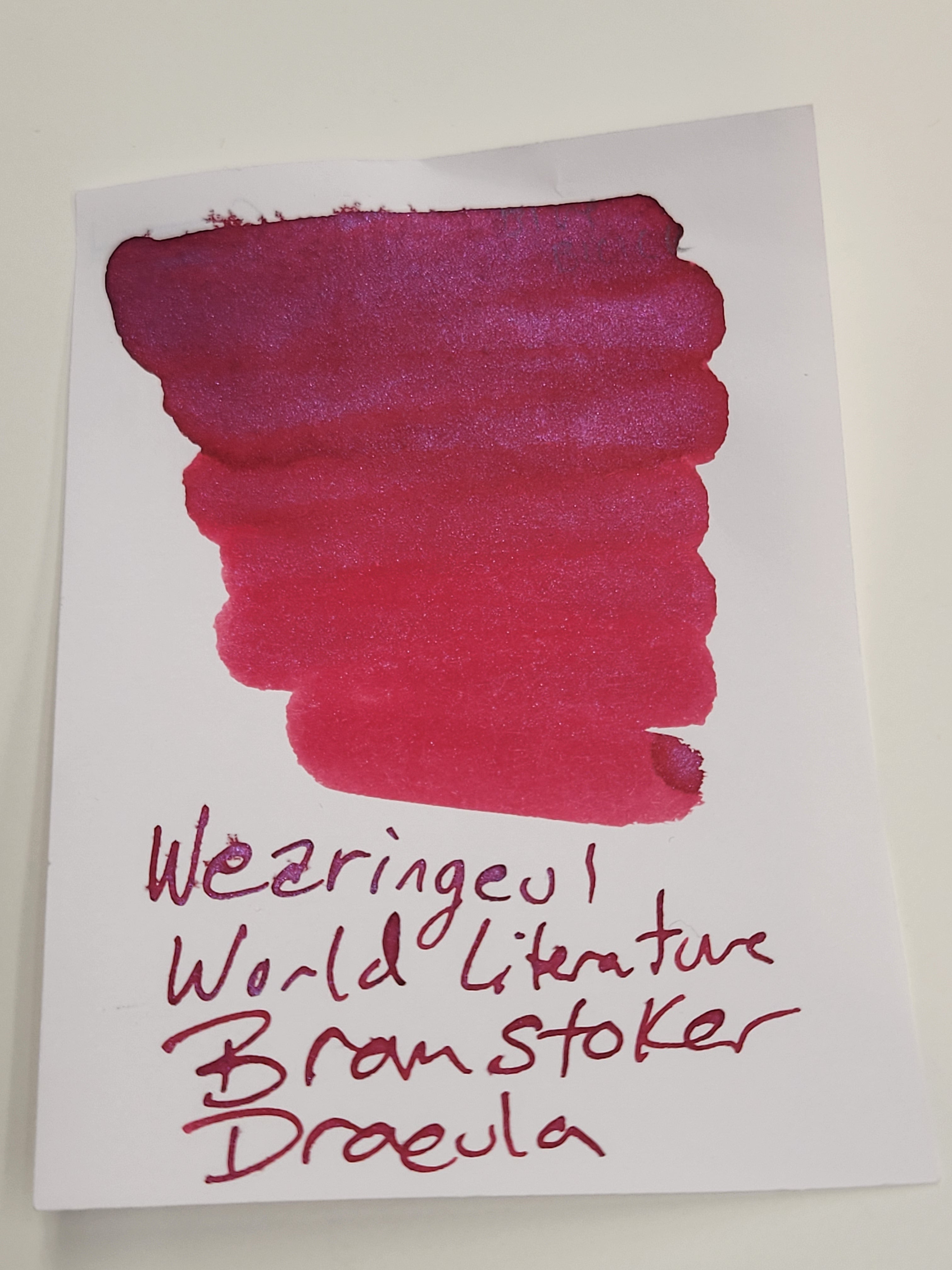 Wearingeul World Literature Ink Bottle - Bram Stoker - Dracula (30 ml) - Pen Boutique Ltd