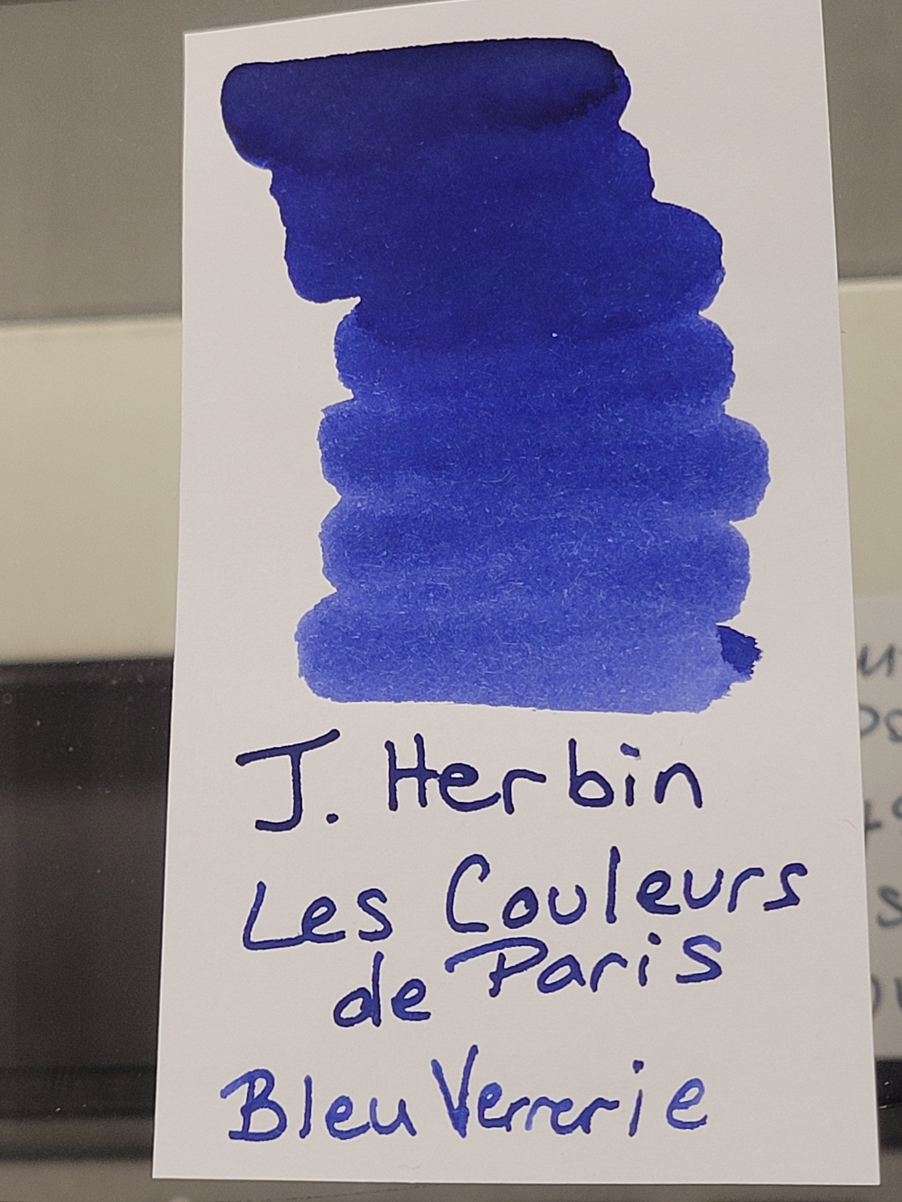 J. Herbin 30ml Bottled Ink Rue De la Verrerie - Blue - Pen Boutique Ltd