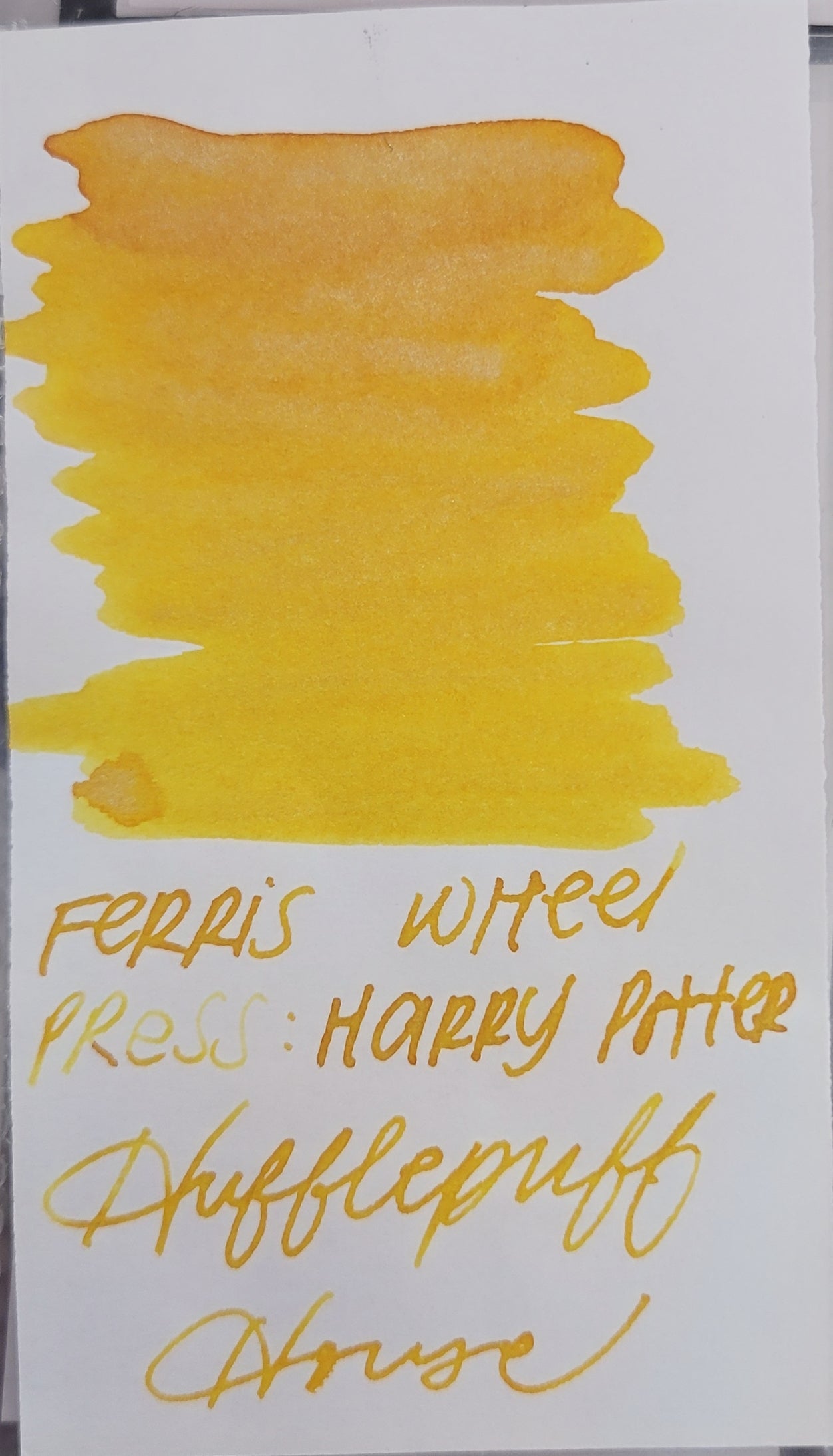 Ferris Wheel Press x WB Ink Bottle - Harry Potter Hufflepuff House - 2541 - 38ml - Pen Boutique Ltd