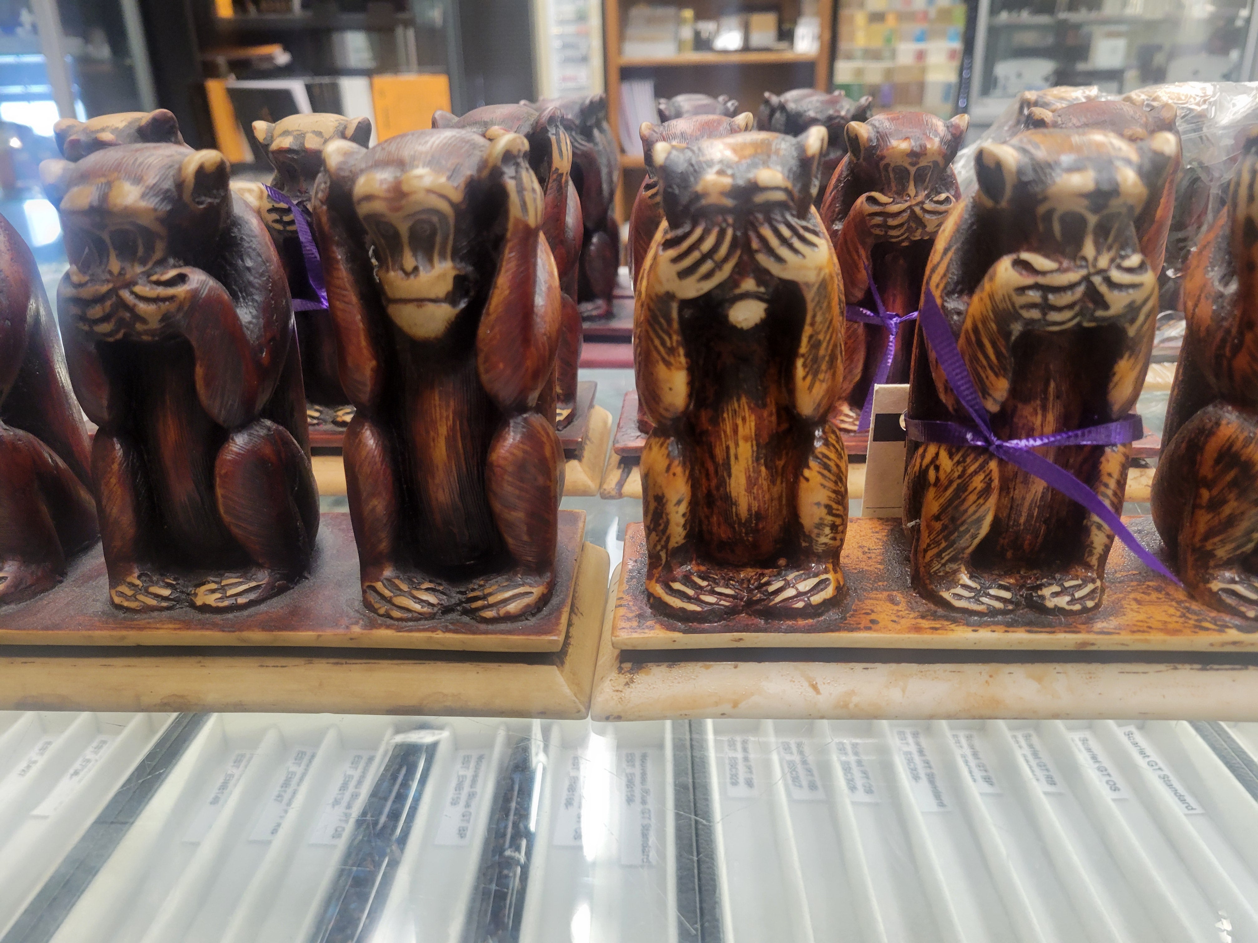 Pen Boutique Three Wise and Old Red Monkeys See Hear or Speak No Evil - Pen Boutique Ltd