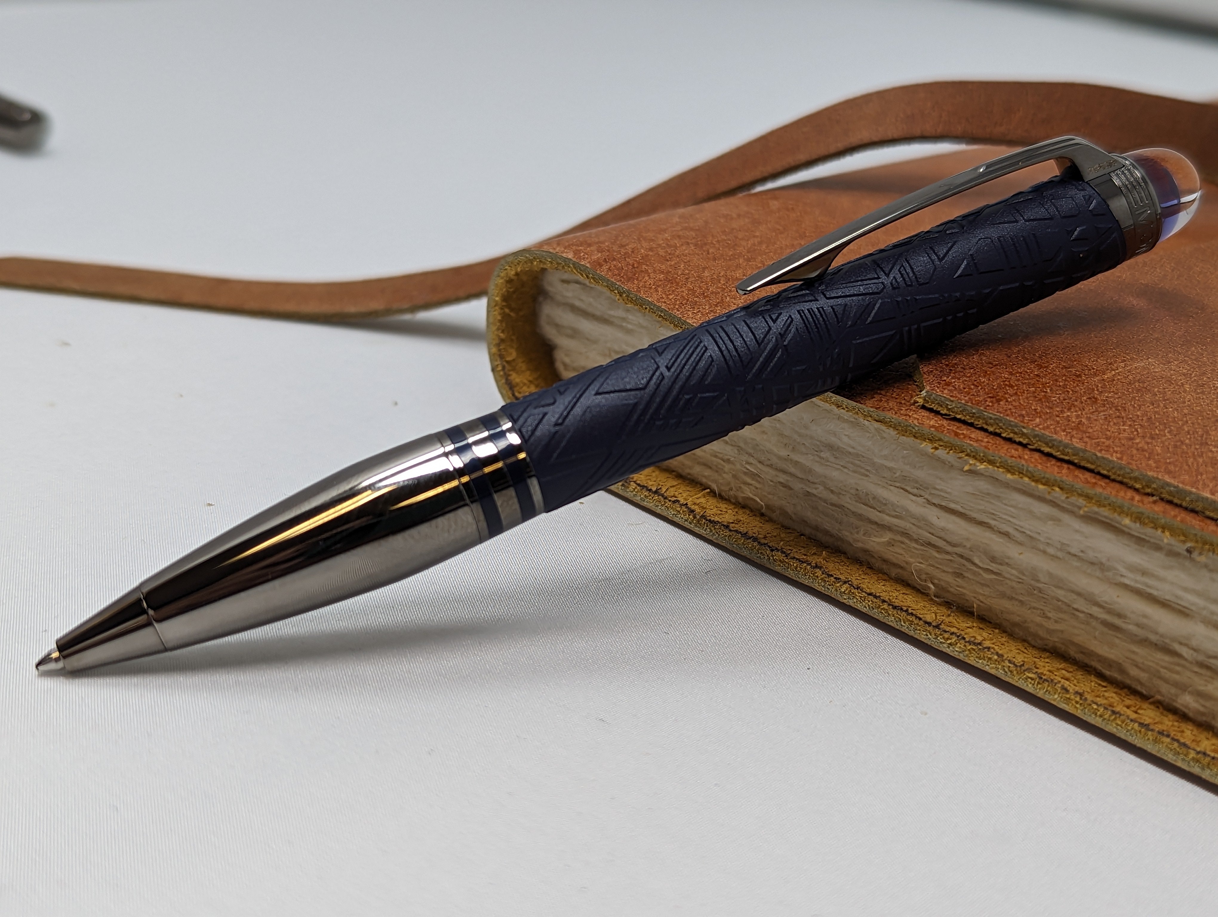 Montblanc Starwalker Ballpoint Pen - Space Blue Doue - Pen Boutique Ltd