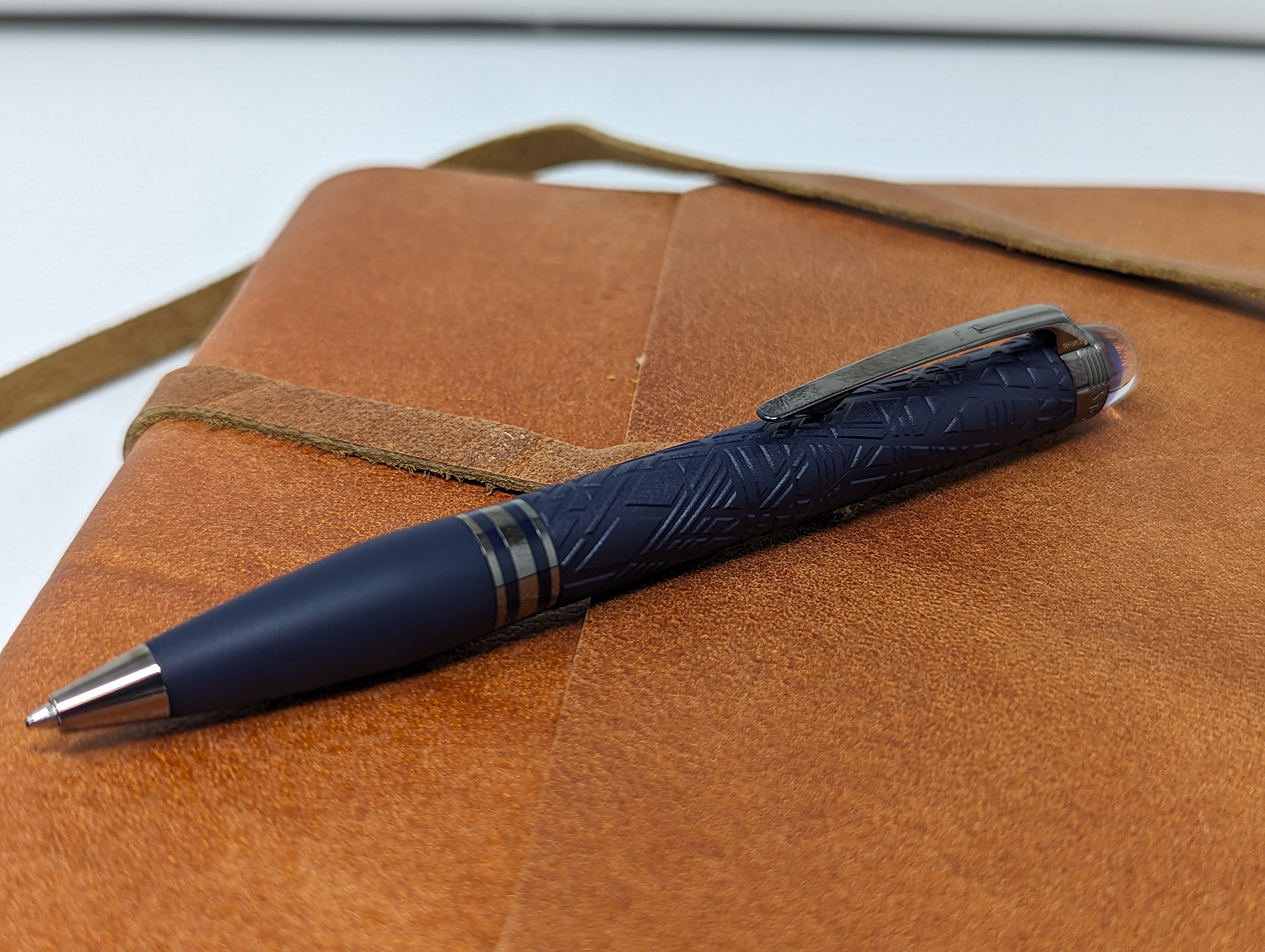 Montblanc Starwalker Ballpoint Pen - Space Blue Resin - Pen Boutique Ltd