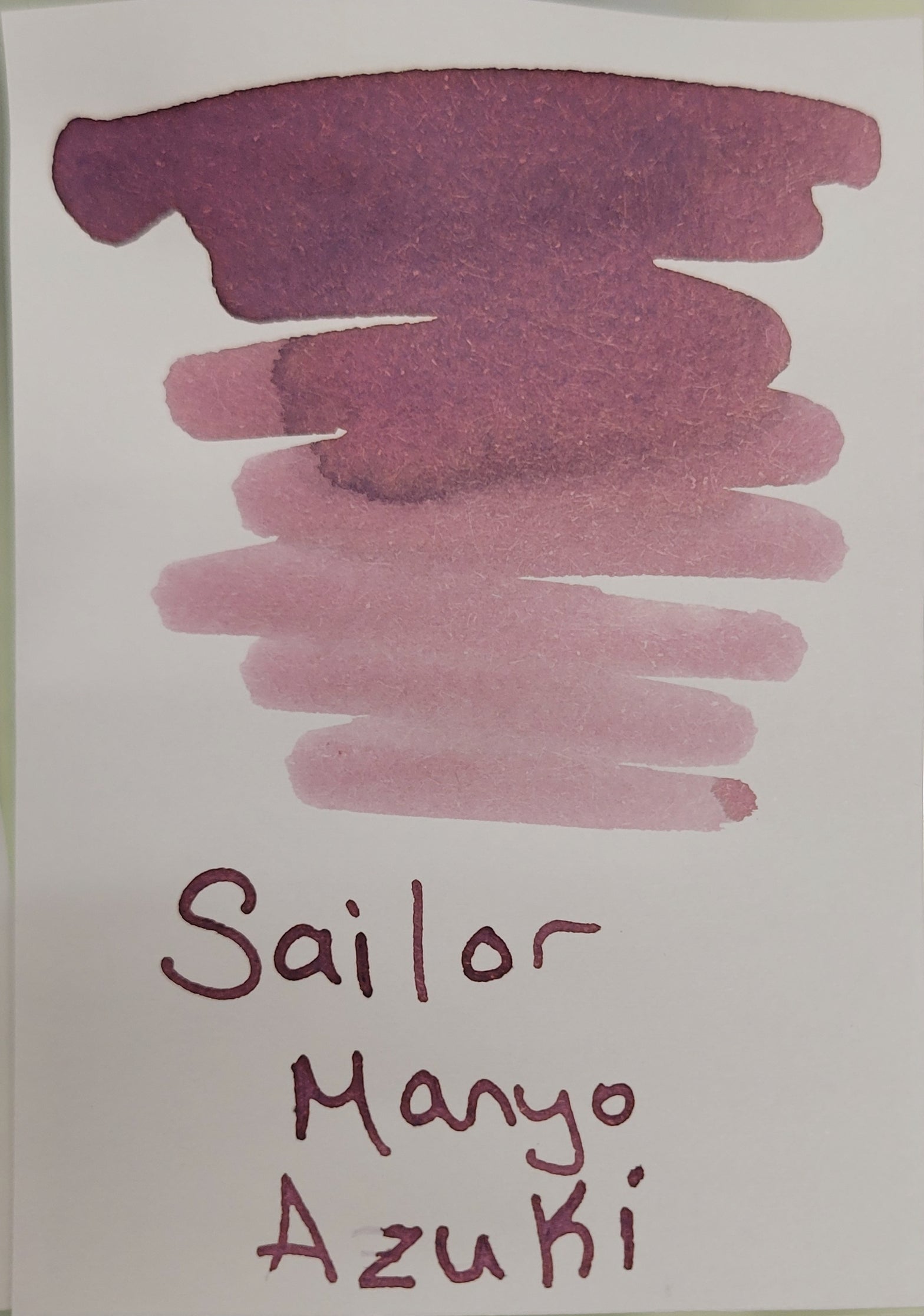 Sailor Manyo Ink Bottle - Azuki (Earthy Red Bean) - 50ml (Overseas Exclusive) - Pen Boutique Ltd
