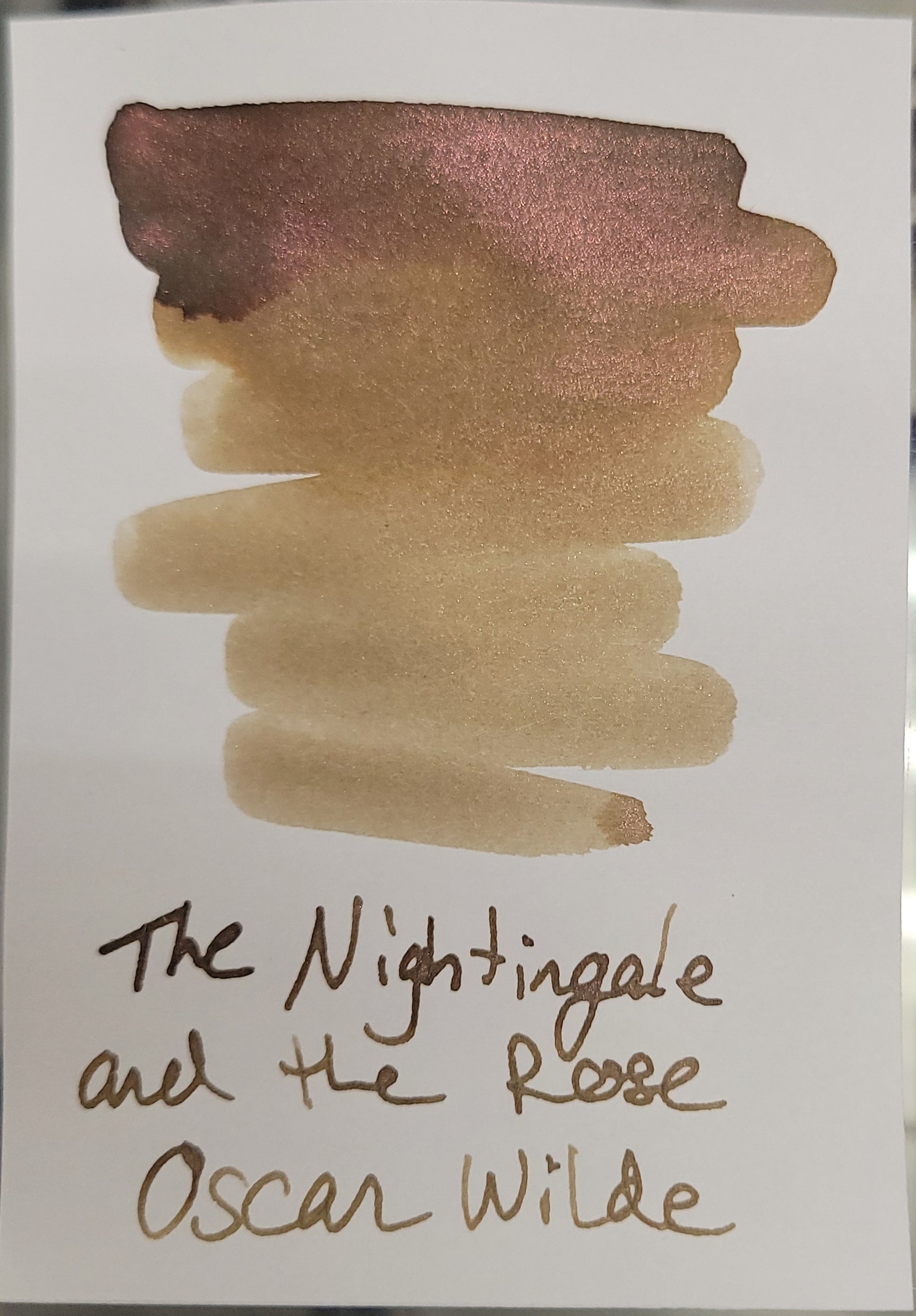 Wearingeul Oscar Wilde Fairy Tales Ink Bottle - The Nightingale and the Rose (30 ml) - Pen Boutique Ltd