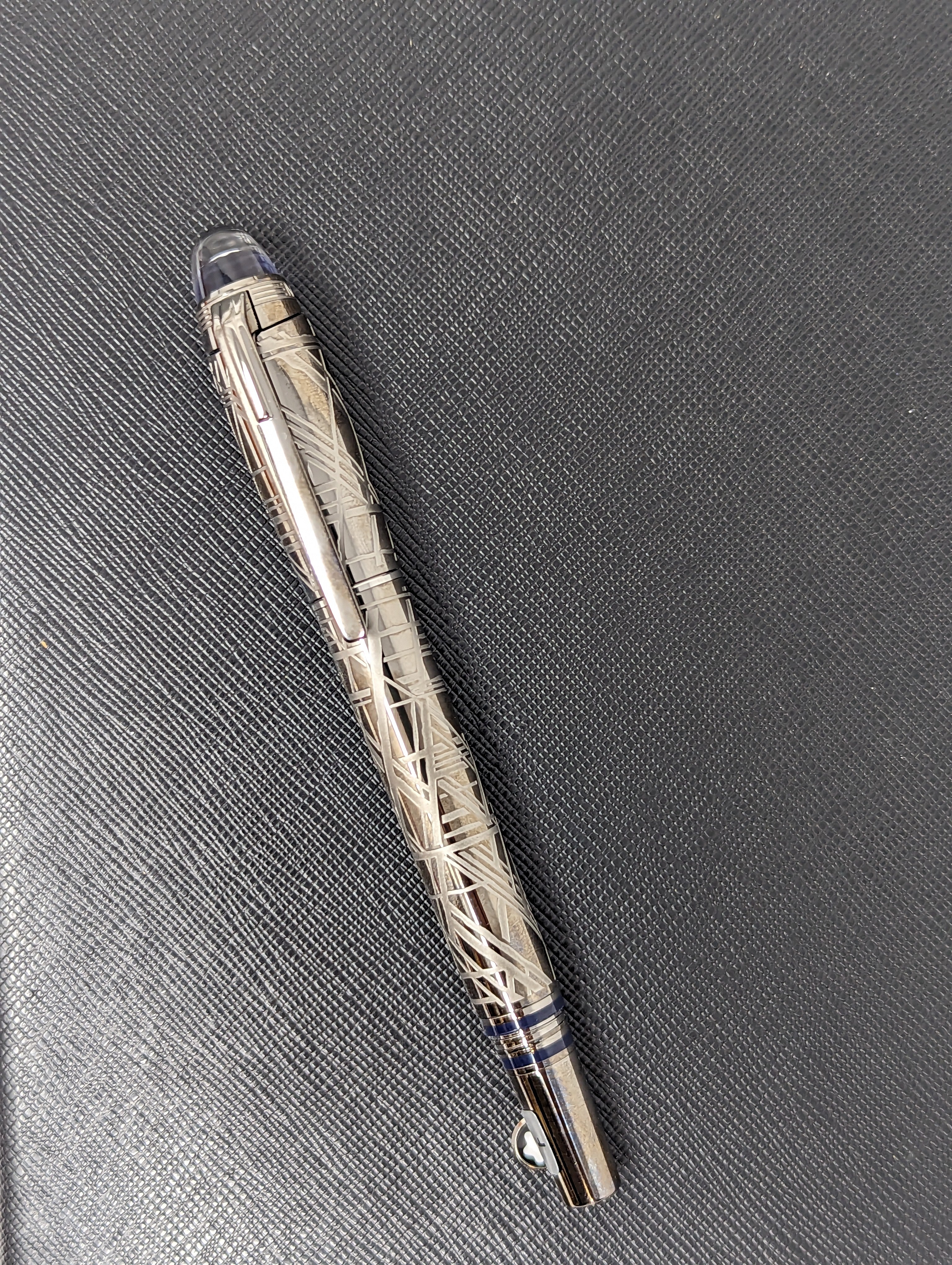 Montblanc Starwalker Fountain Pen - Space Blue Metal - Pen Boutique Ltd