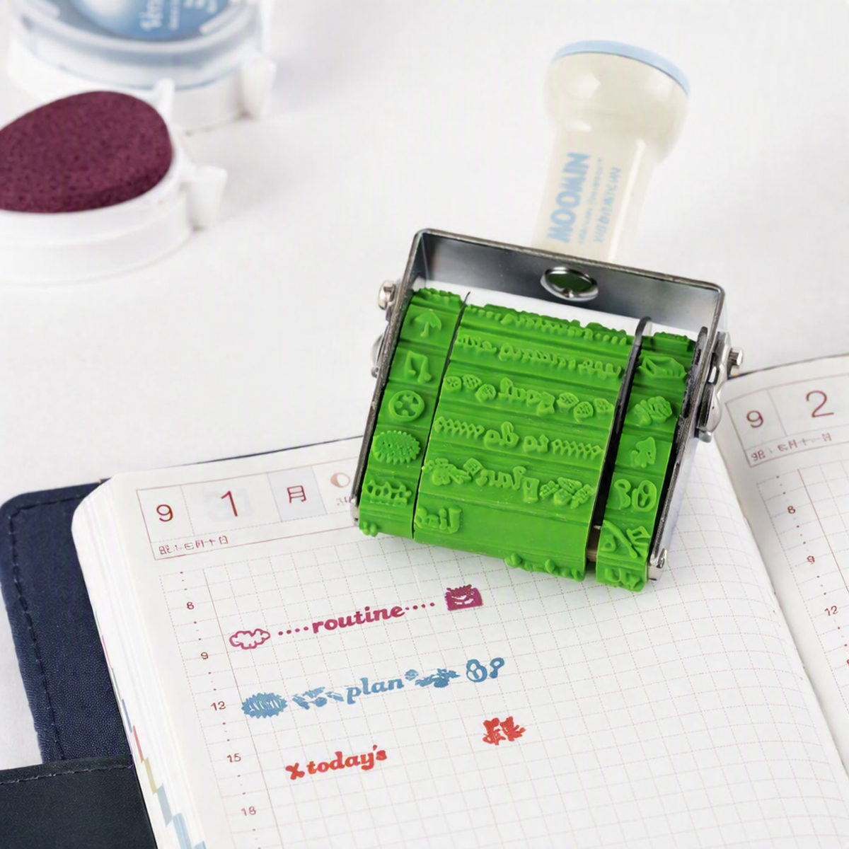 Sanby x Hobonichi Techo Rotating Stamp - Moomin-Pen Boutique Ltd