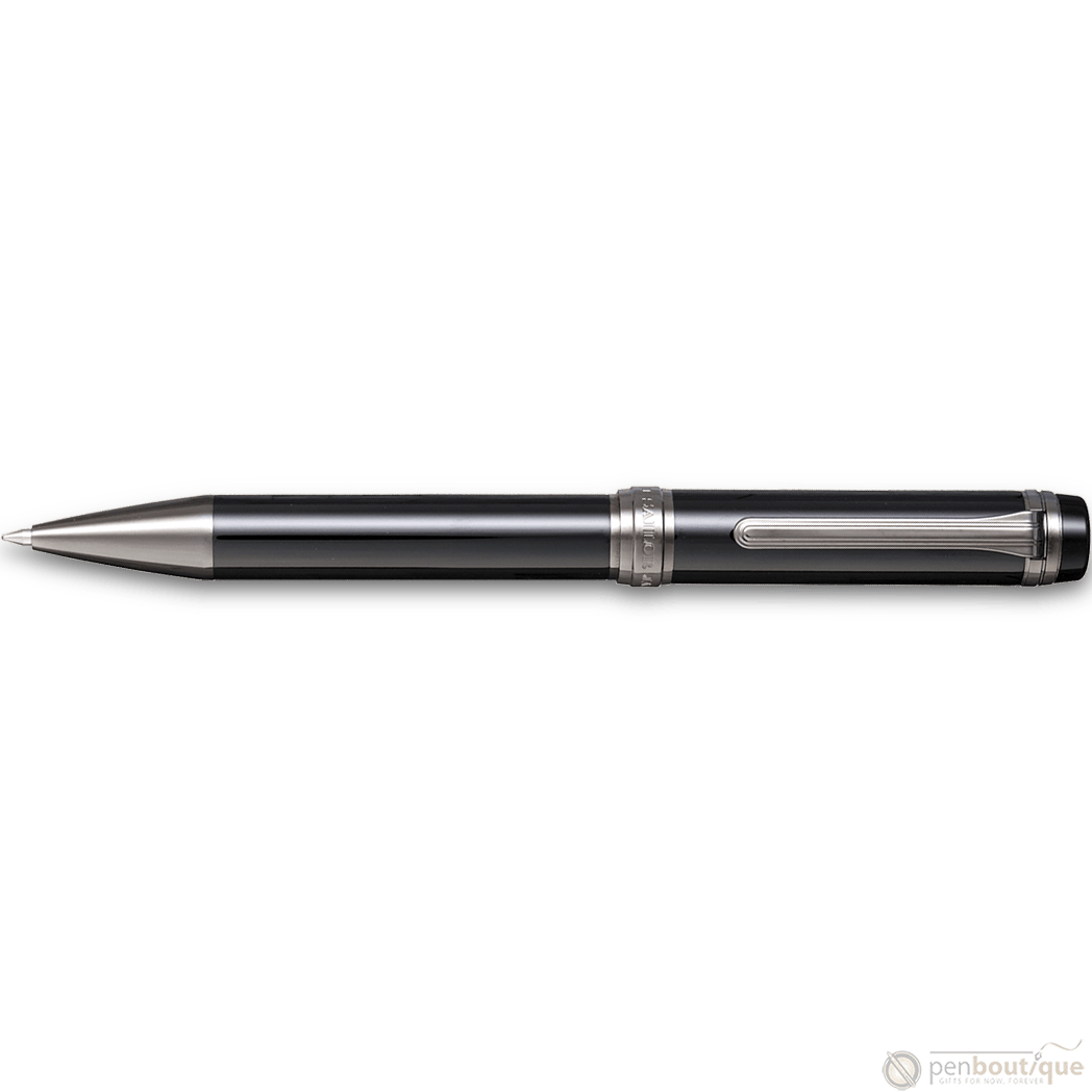Sailor Cylint Ballpoint Pen - Black Stainless Steel - Pen Boutique Ltd