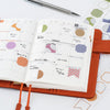 Hobonichi Bookmark-Style Foil-Pressed Stickers - TSUKI no IRO - Pen Boutique Ltd