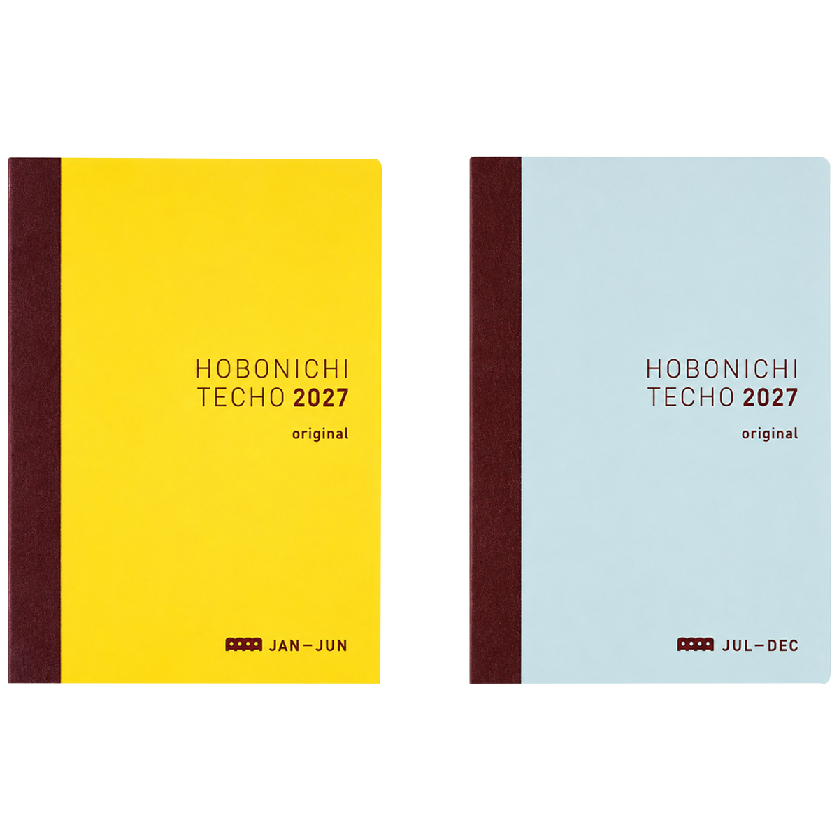 Hobonichi Techo 2027 Japanese Cousin Avec Refill Books - A5 (Daily 6-month x 2 book set - January Start - Monday Start)-Pen Boutique Ltd