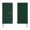 Hobonichi 2027 Light Hardcover English Book - Leather: Forest Green - Tall & Slim (Weeks - January Start) - Pen Boutique Ltd