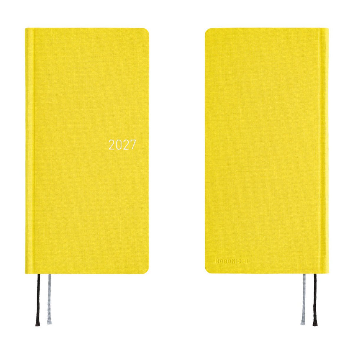 Hobonichi 2027 Light Hardcover Book - Colors: Canaria Yellow - Tall & Slim (Weeks - January Start) - Pen Boutique Ltd