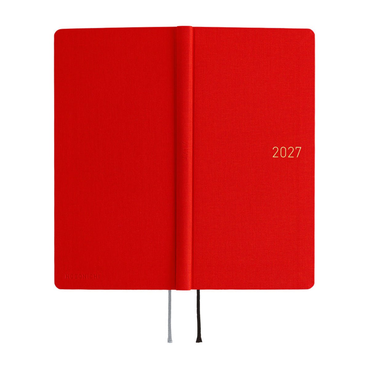 Hobonichi 2027 Light Hardcover Book - Colors: Poppy Red - Tall & Slim (Weeks - January Start) - Pen Boutique Ltd