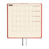 Hobonichi 2027 Light Hardcover Book - Colors: Poppy Red - Tall & Slim (Weeks - January Start) - Pen Boutique Ltd