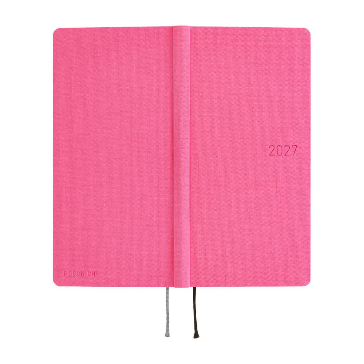 Hobonichi 2027 Light Hardcover Book - Colors: Pink Sapphire - Tall & Slim (Weeks - January Start) - Pen Boutique Ltd