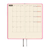Hobonichi 2027 Light Hardcover Book - Colors: Pink Sapphire - Tall & Slim (Weeks - January Start) - Pen Boutique Ltd