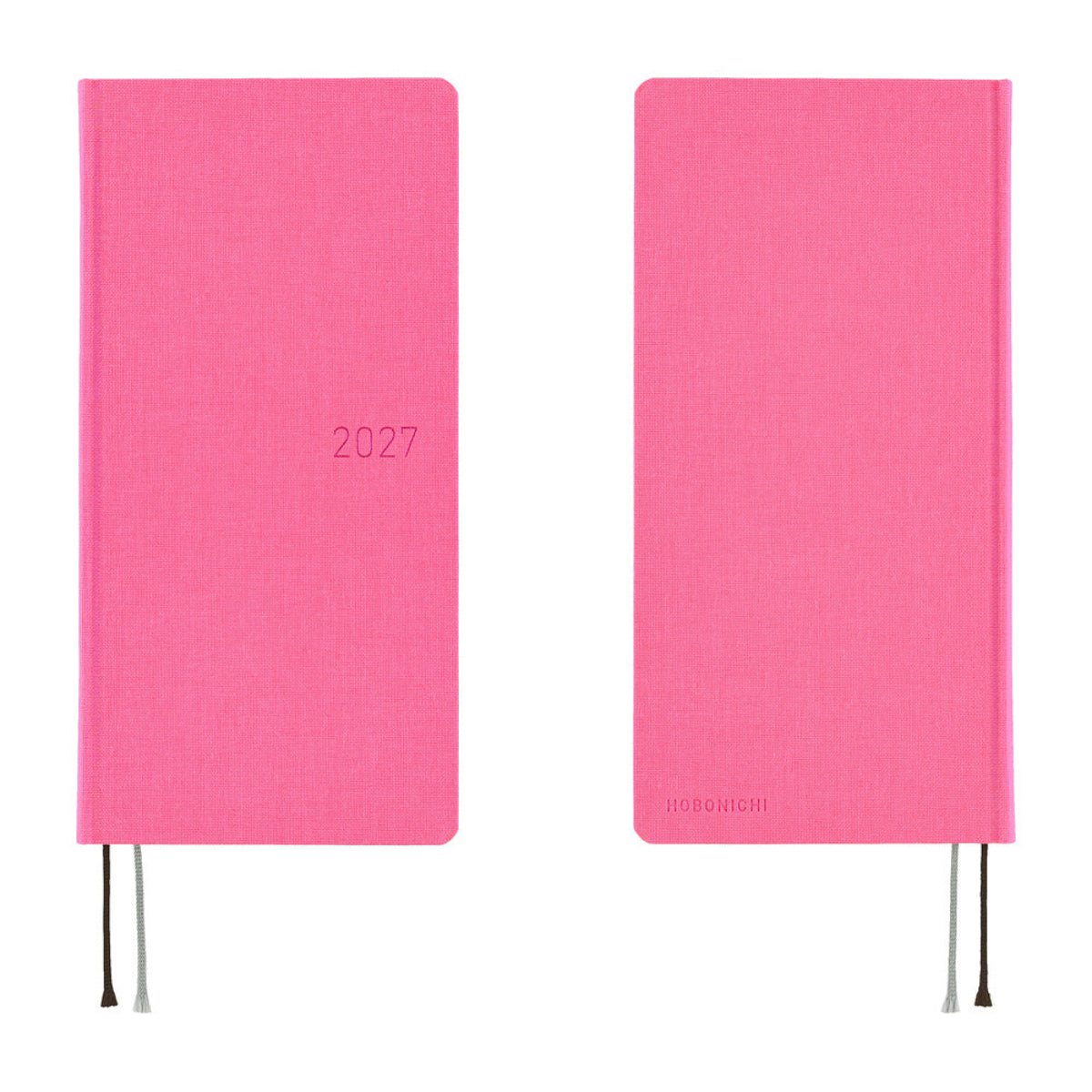 Hobonichi 2027 Light Hardcover Book - Colors: Pink Sapphire - Tall & Slim (Weeks - January Start) - Pen Boutique Ltd
