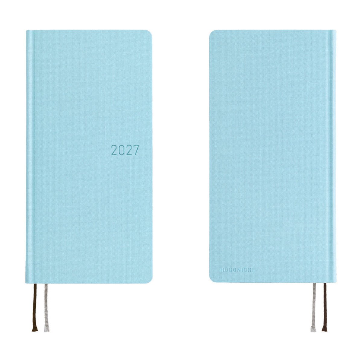 Hobonichi 2027 Light Hardcover Book - Colors: Sea Glass - Tall & Slim (Weeks - January Start) - Pen Boutique Ltd
