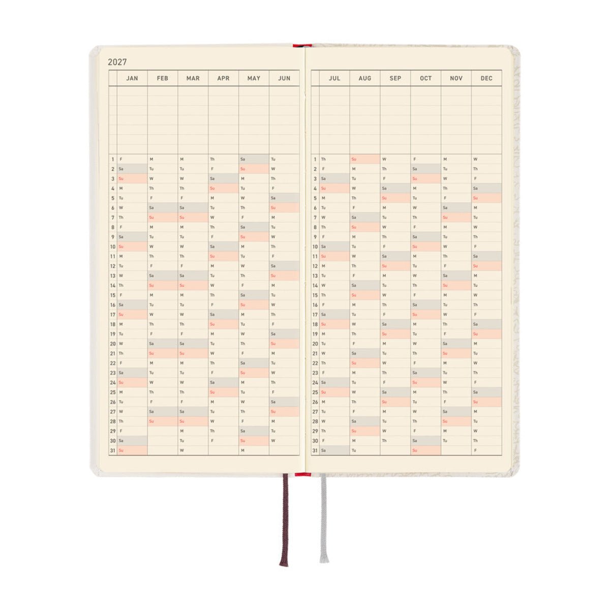 Hobonichi 2027 Light Hard Cover English Book - Leo Lionni: Frederick (Poet) - Tall & Slim (Weeks - January Start) - Pen Boutique Ltd