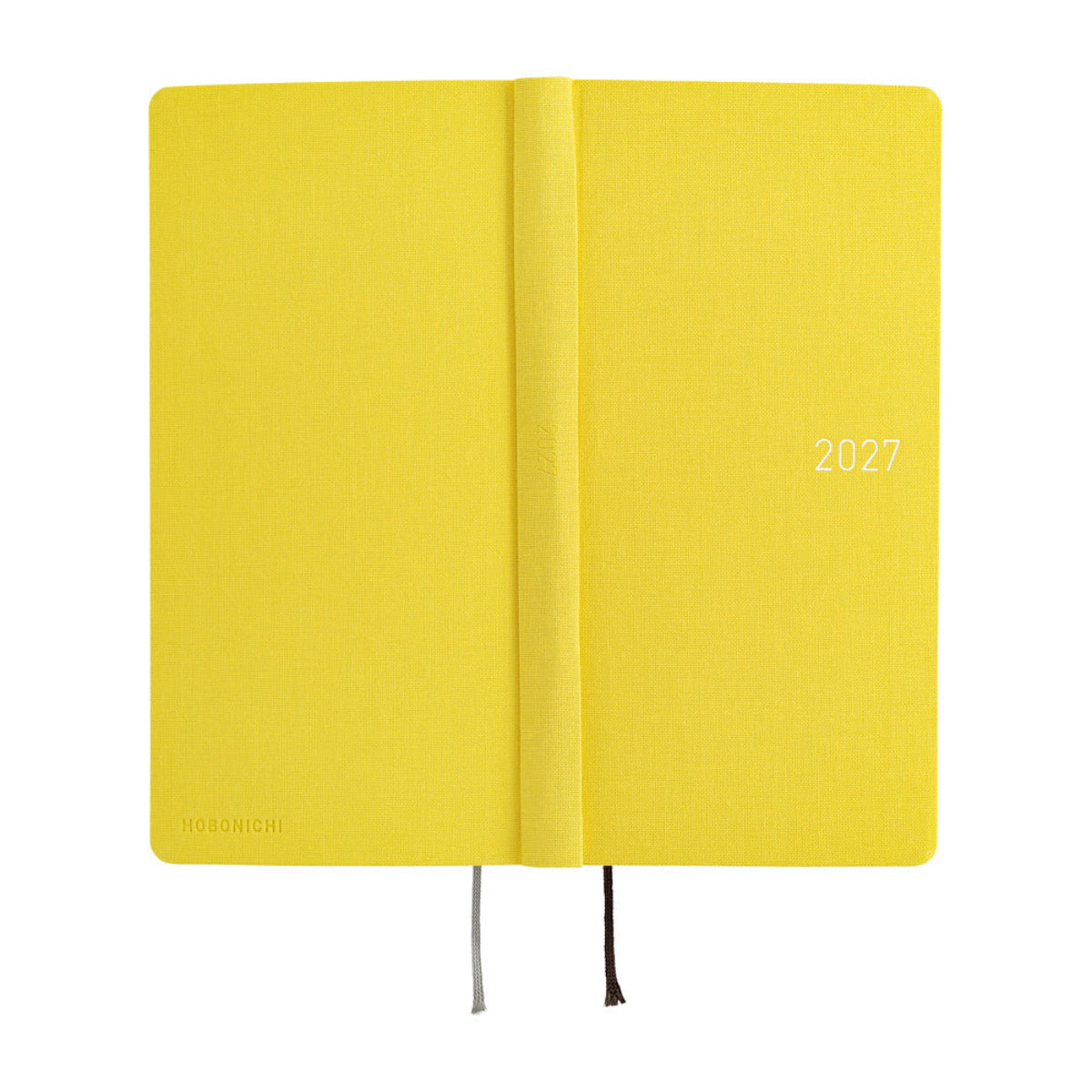 Hobonichi 2027 Mega Light Hard Cover English Book - Colors: Canaria Yellow -Tall & Slim (Weeks - January Start)-Pen Boutique Ltd
