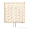 Hobonichi 2027 Light Hard Cover English Book - MOTHER: Mr. Saturn Pattern - Tall & Slim (Weeks - January Start) - Pen Boutique Ltd