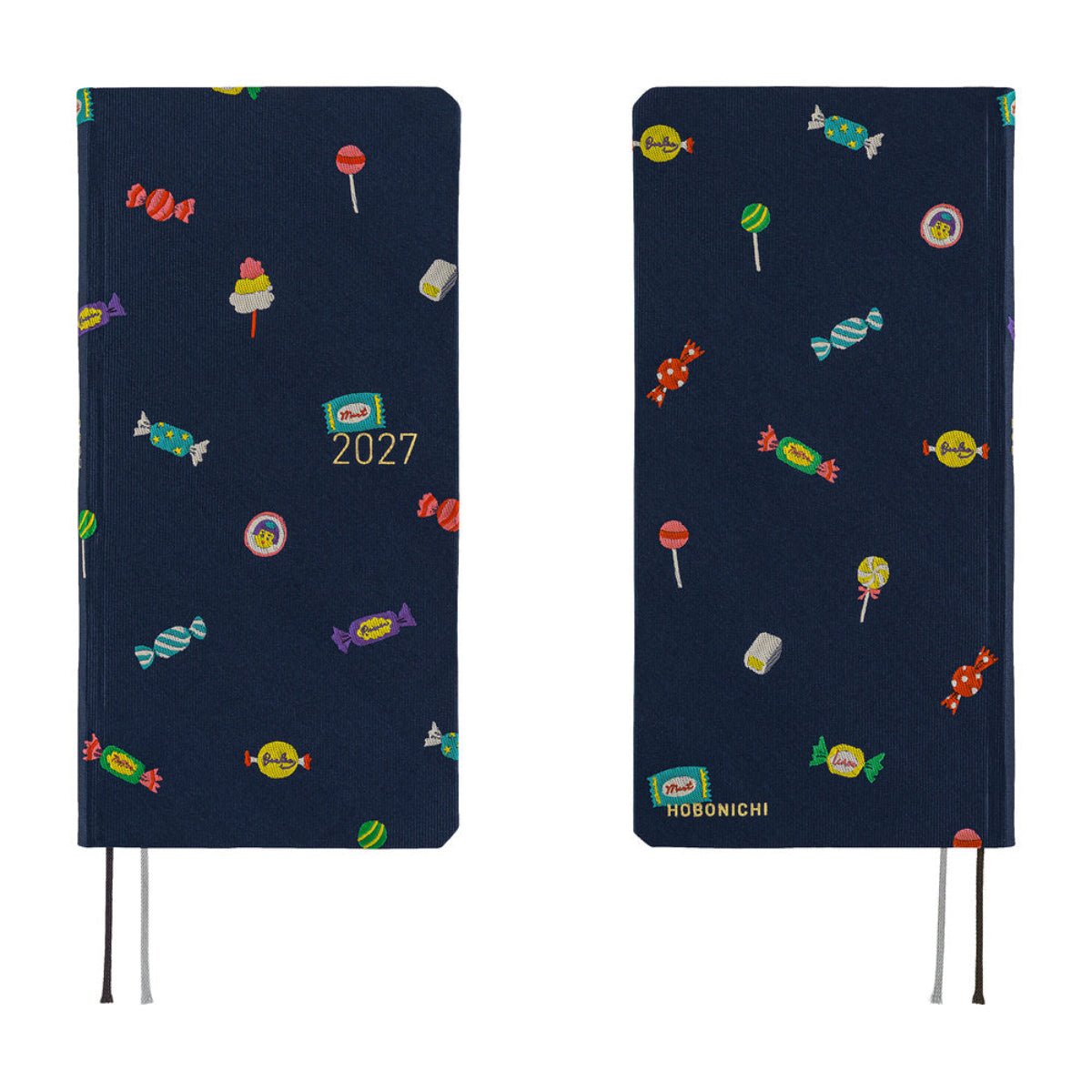 Hobonichi 2027 Light Hard Cover English Book - Bow & Tie: Candy Dream - Tall & Slim (Weeks - January Start) - Pen Boutique Ltd