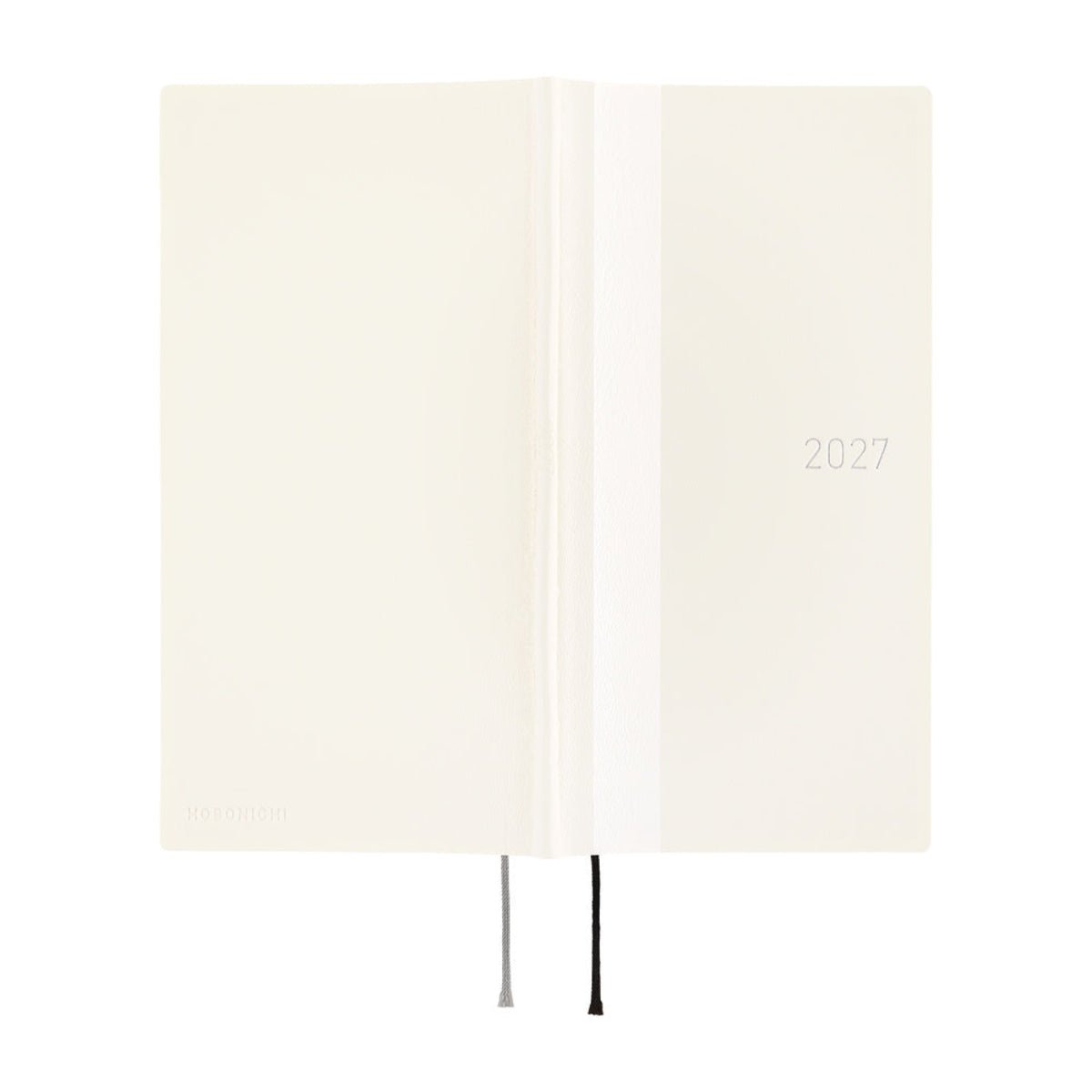 Hobonichi 2027 Soft Cover English Book - White Line: Ivory - Tall & Slim (Weeks - January Start) - Pen Boutique Ltd