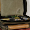 Yak Leather 12 Pen Zipped Case - Crazy Horse - Pen Boutique Ltd