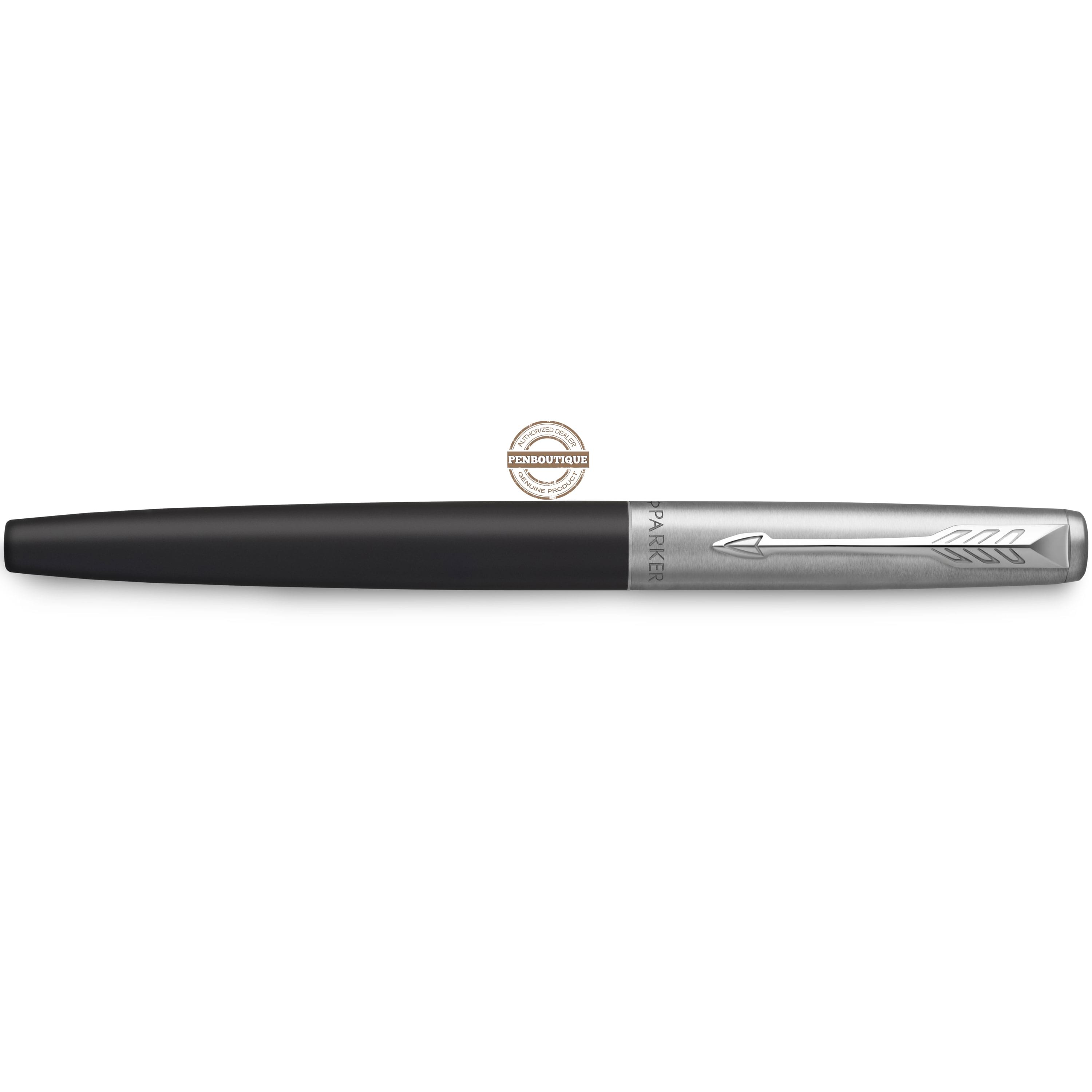 Parker Jotter Fountain Pen - Chrome Trim - Bond Street Black-Pen Boutique Ltd