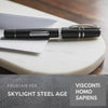 Visconti Homo Sapiens Fountain Pen - Skylight Steel Age