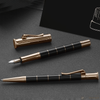 Graf von Faber-Castell Classic Anello Fountain Pen - Black with Rose Gold Trim-Pen Boutique Ltd